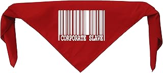 Corporate Slave Bandanna - Head Wrap Anti Authority Establishment Corporation Social Political Class War Activism Anarchism Anarchy Government Earth Liberation Punk Human Rights Welfare Animal Dog