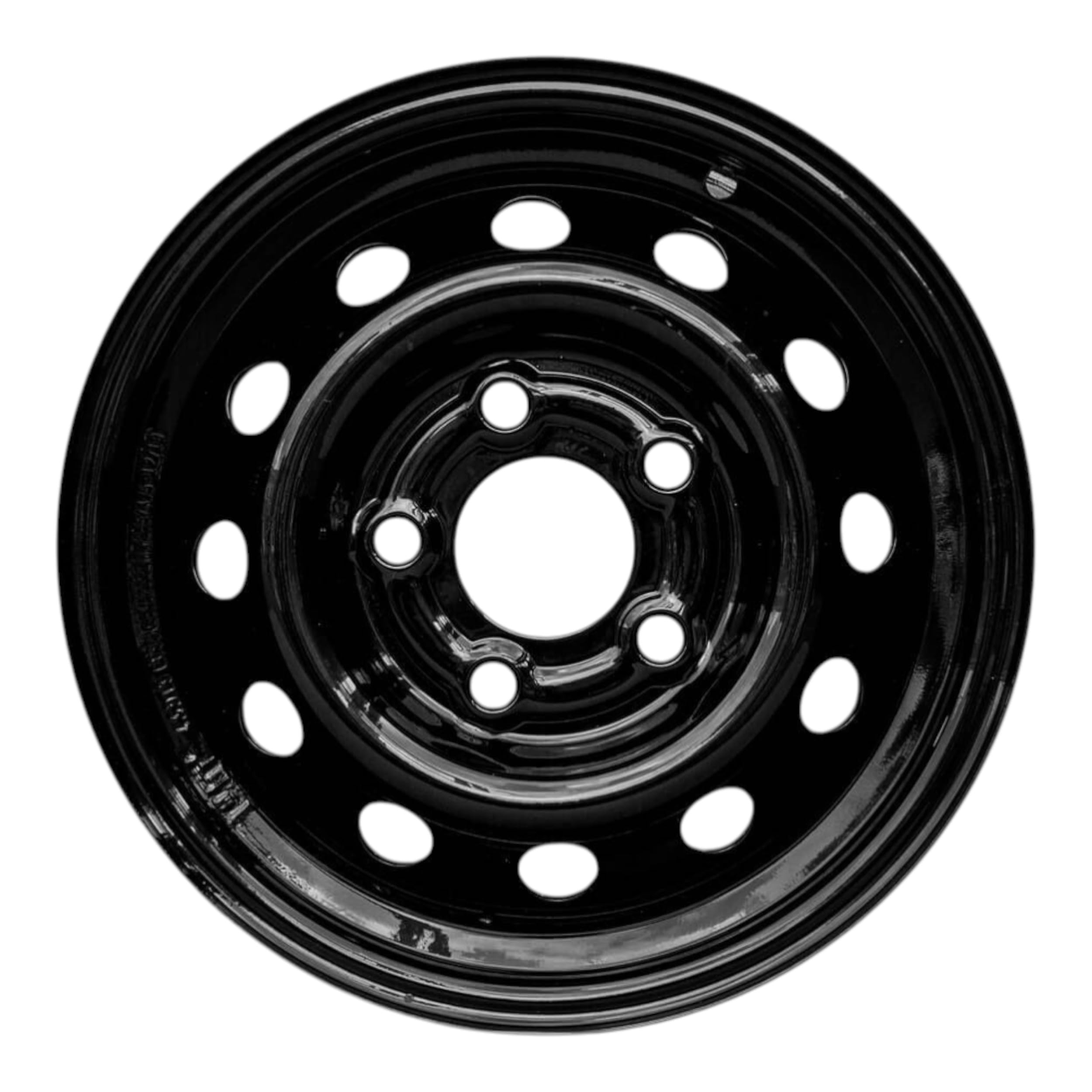 UNITRAILER Llanta de acero para remolque pesado 4,5Jx13"H2, capacidad de 675 kg, color negra con anclaje 5x112 y ET:30, rueda reforzada para caravanas y plataformas de carga