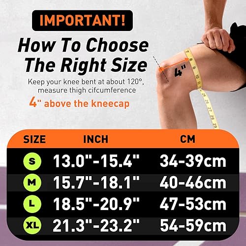 Miniatura 5 de LETSHAKE Rodillera con estabilizadores laterales de 1.5 resortes y almohadillas de gel para rótula para mujeres y hombres, soporte máximo para el