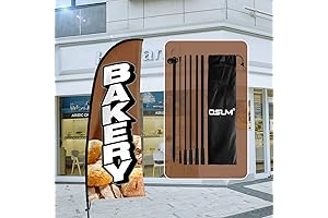 Bakery Themed Swooper Flag: The Ultimate Sign for Bakery Business Promotion
