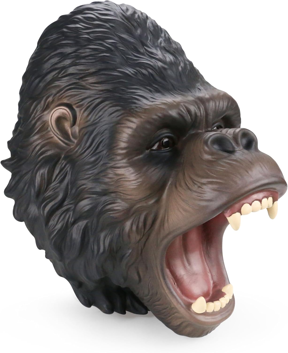 Gemini&Genius Gorilla Hand Puppet for Kids Swimming Pool Beach Bathing Toys Soft Rubber Realistic Animal Role Play Orangutans Action Figure