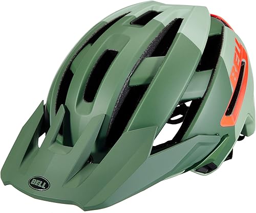 BELL Super Air MIPS - Casco para bicicleta de montaña para adulto, color verde matebrillanteinfrarrojo, L (21.7-25.4 pulgadas)