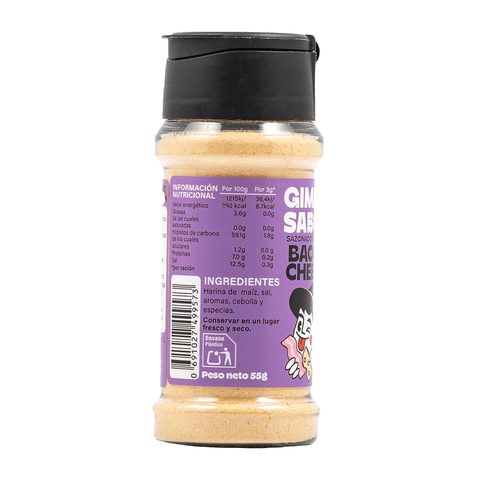 Gimme Sabor Pack dello Chef: 6 condimenti vegetali ai gusti di bacon al formaggio, tartufo, pollo arrosto, bacon, formaggio, panna acida.