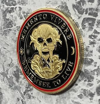Amazon.co.jp: 「コイン 髑髏/ドクロ/スカル メメントモリ/死を