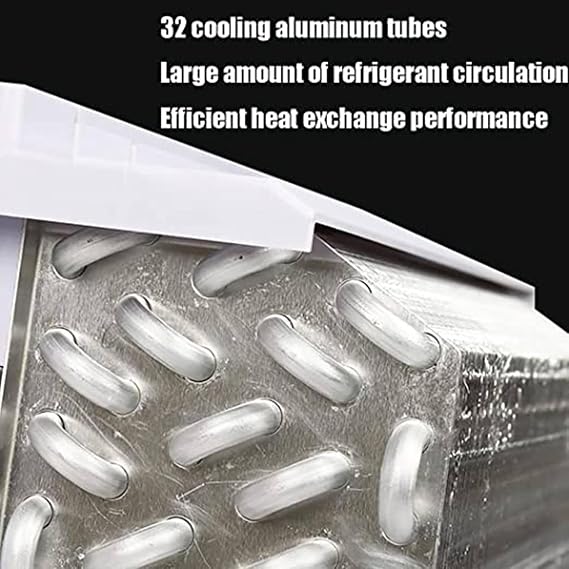 100W RV Rooftop Air Conditioner, 12V/24V DC, 32 Aluminum Tubes, Cooling Power 1.2T, Universal for Air Conditioning Modification