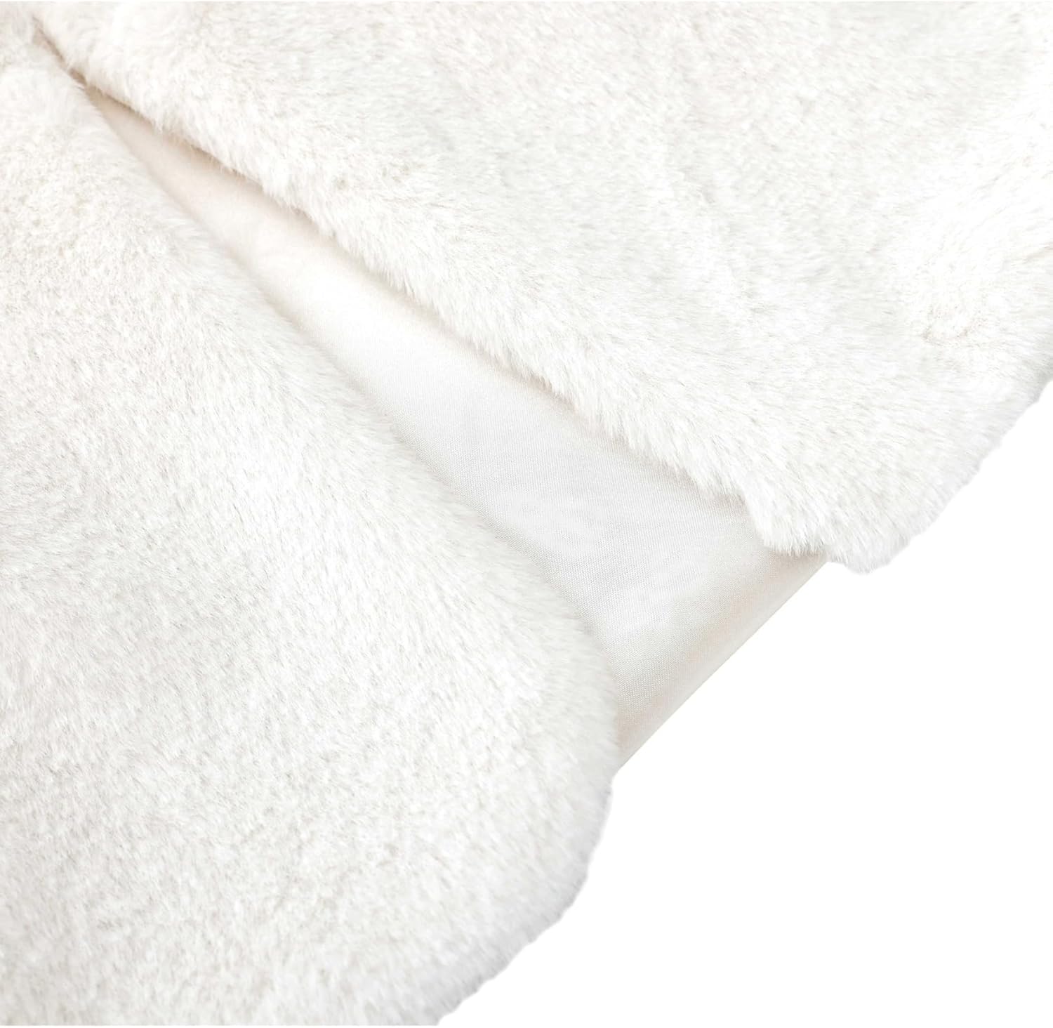 Lilax Girls Cozy Faux Fur Bolero Shrug Long Sleeve Crew Neck Dress Coat - Image 9