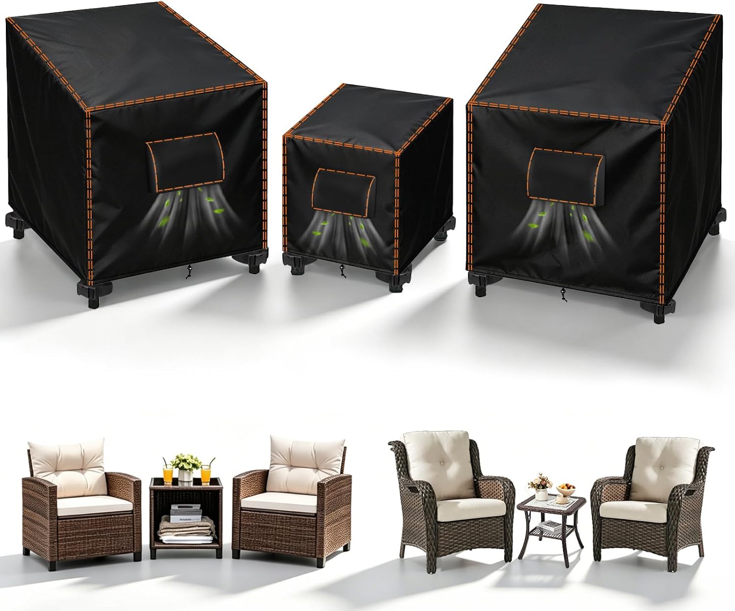 SUNICO 3-Piece Patio Set