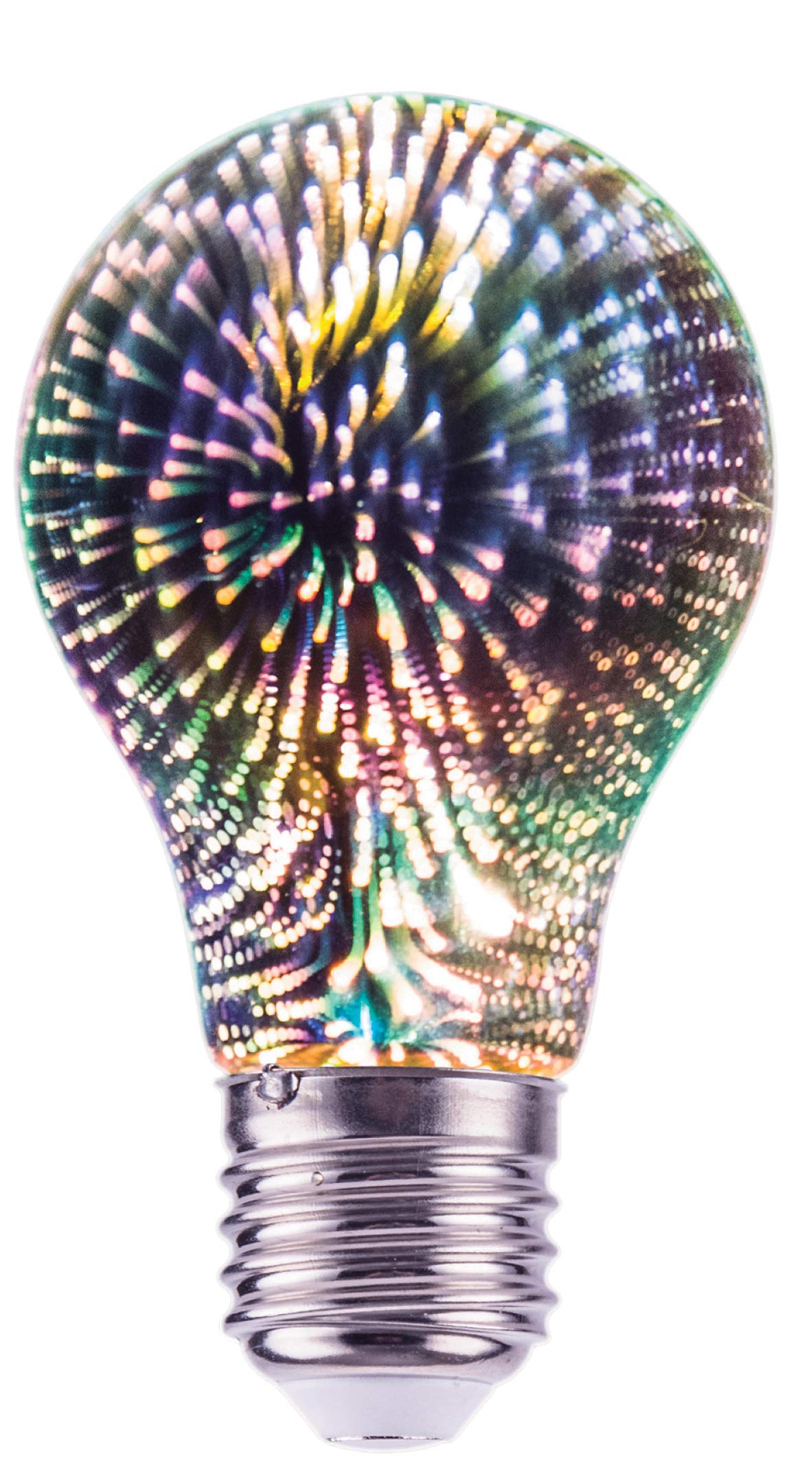greenandco 4x Designer LED Lampe mit 3D Feuerwerks-Effekt zur dekorativen Stimmungsbeleuchtung E27 A60 Edison Glühbirne 4W 20lm 230V flimmerfrei nicht dimmbar 2 Jahre Garantie