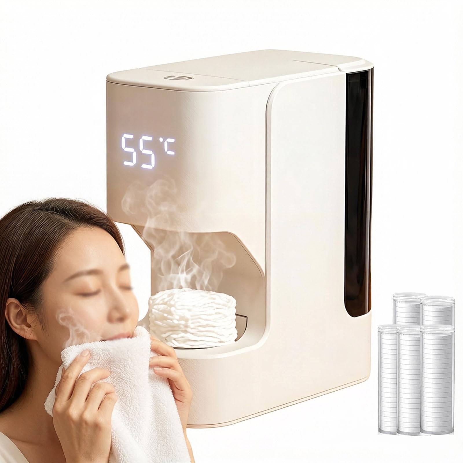 Máquina calentadora automática de toallas calientes para spa en casa con 60 paños incluidos