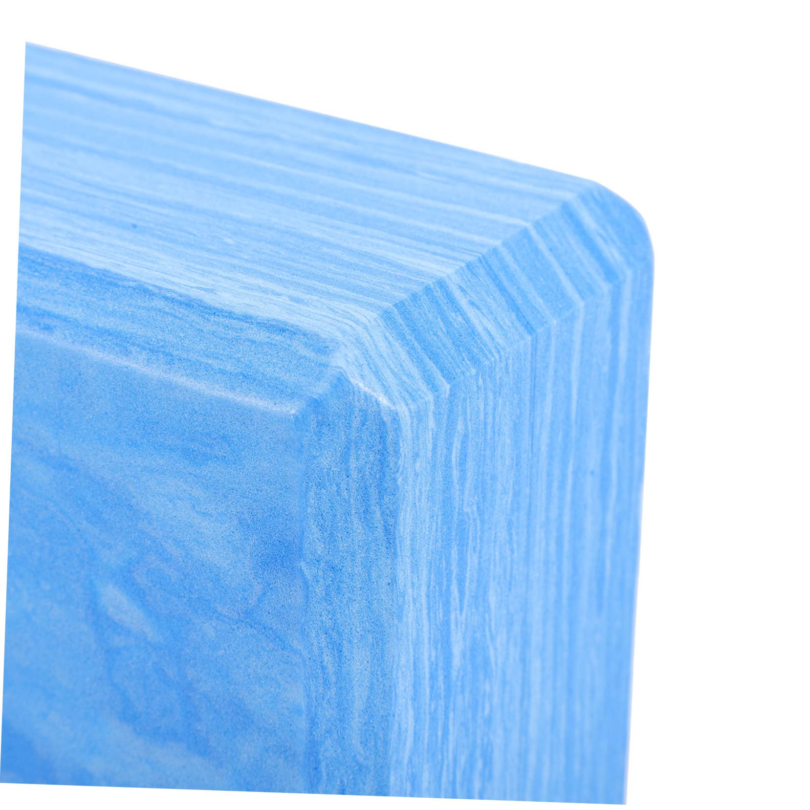 Blocco Yoga ad Alta Densità in Eva, Set da 3 Pezzi Blu | Allenamento Danza e Stretching, Superficie Piana, Supporto per Addominali, Articolo in Schiuma