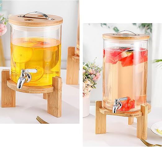 Amazon 蛇口付きガラスジュースジャー飲料バケット家庭用レストラン密閉型水タンクバケットドリンクディスペンサーガラス飲料ディスペンサー Size 1 ピッチャー 冷水筒 オンライン通販 Amazon 蛇口付きガラスジュースジャー飲料バケット家庭用レストラン密閉型水タンクバケットドリンクディスペンサーガラス飲料ディスペンサー Size 1 ピッチャー 冷水筒 オンライン通販