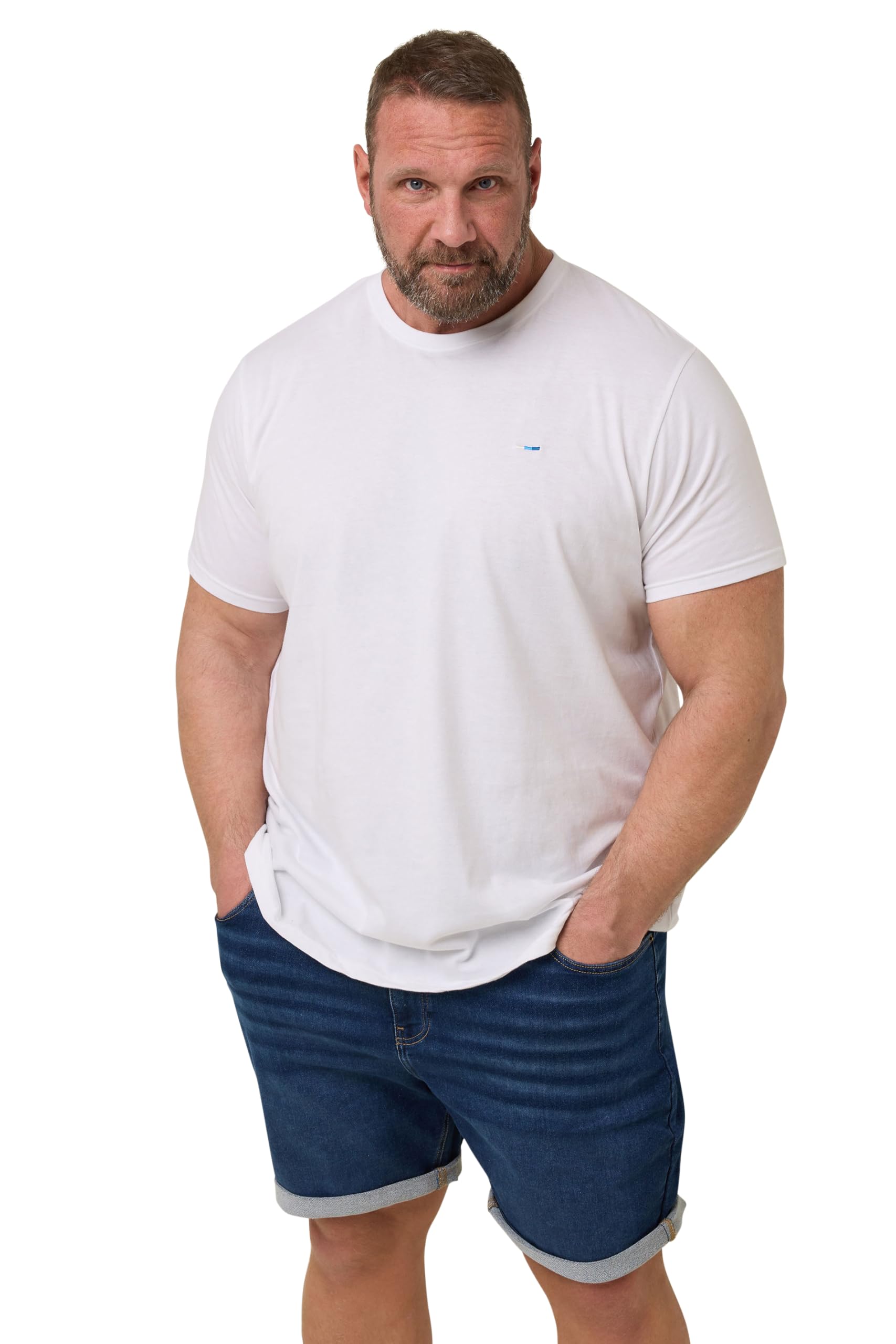 BadRhino Knitted Denim Shorts - Indigo - Mens - Size 50R