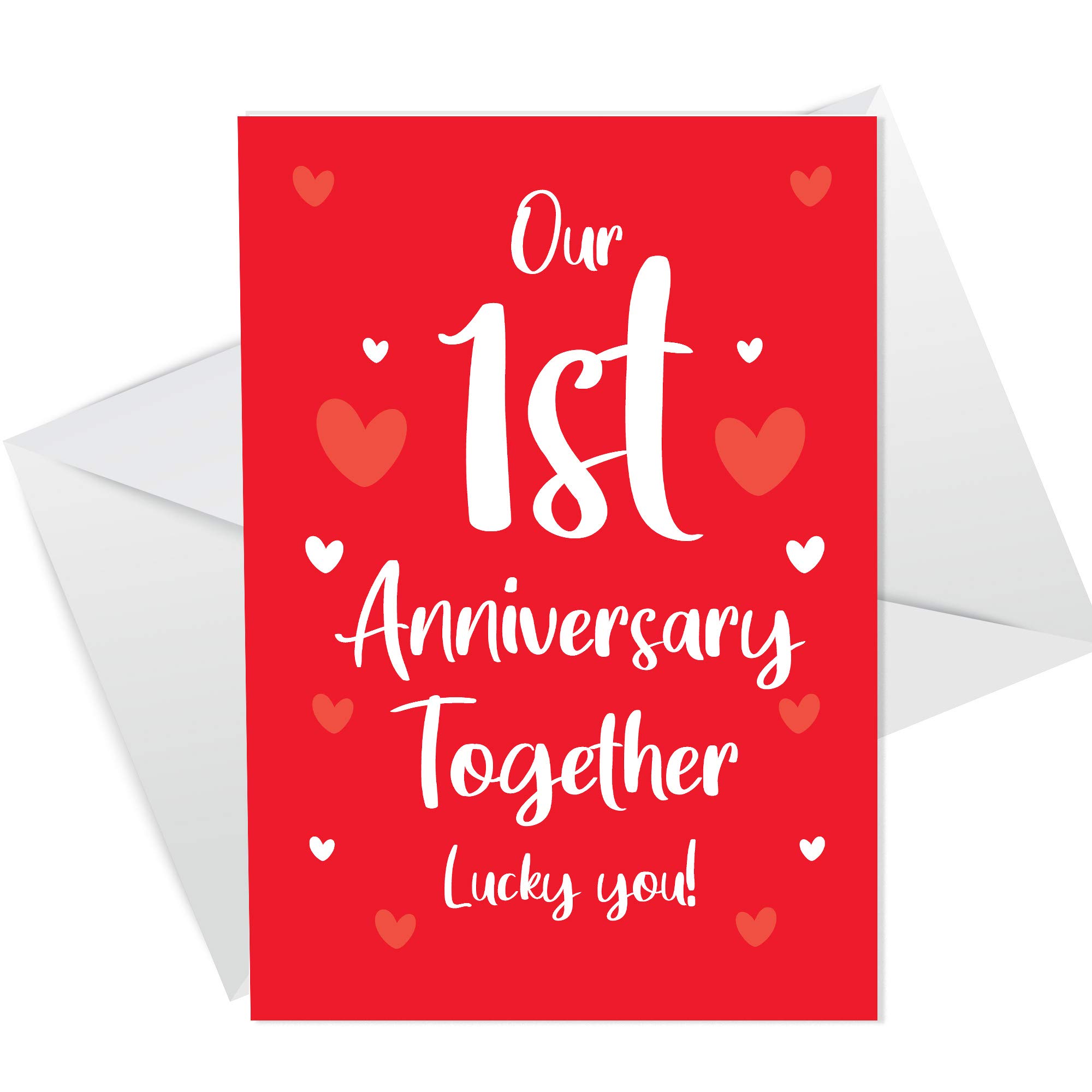 Novelty First Anniversary Card For Boyfriend Girlfriend Funny Card For Her Him
