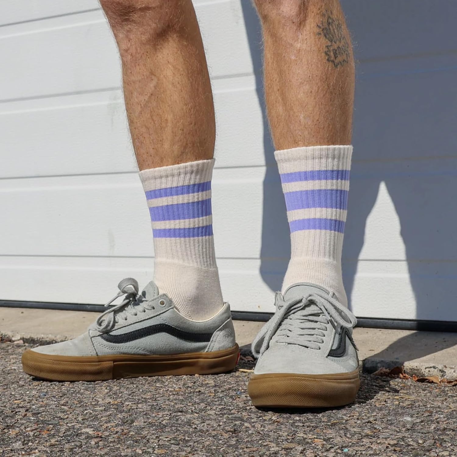 Fun Novelty Retro Striped Crew Socks For Women Sporty Calf Casual Cotton Tube Socks Women - Image 6