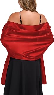 Shawls and Wraps for Evening Dresses Satin Women Long Scarf Wedding Guest Shawl