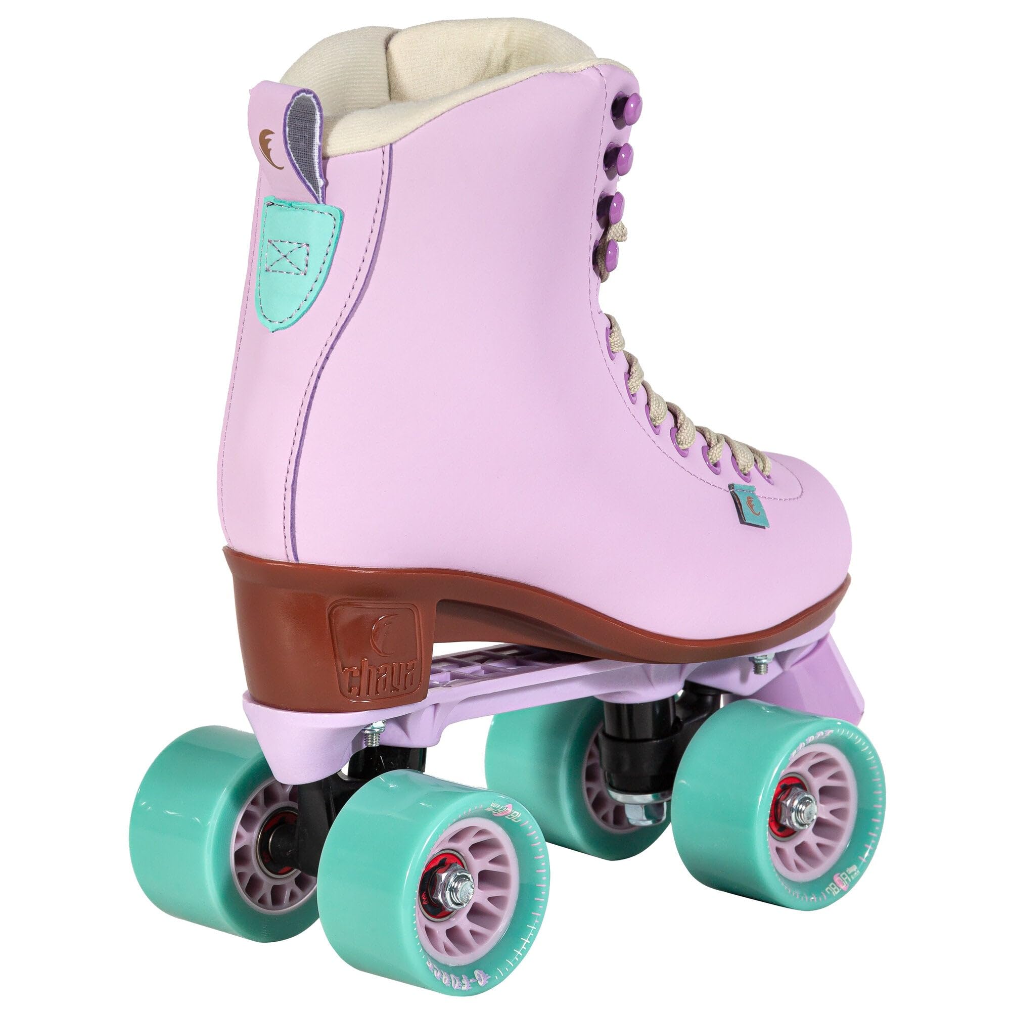 Chaya Melrose Lavender Roller Skates - Stilvolle Rollschuhe im Retro-Style von 36 bis 42 - Komfortable vegane Materialien - Glasfaserverstärkte Kunststoffplatte - 61mm/78A Rollen