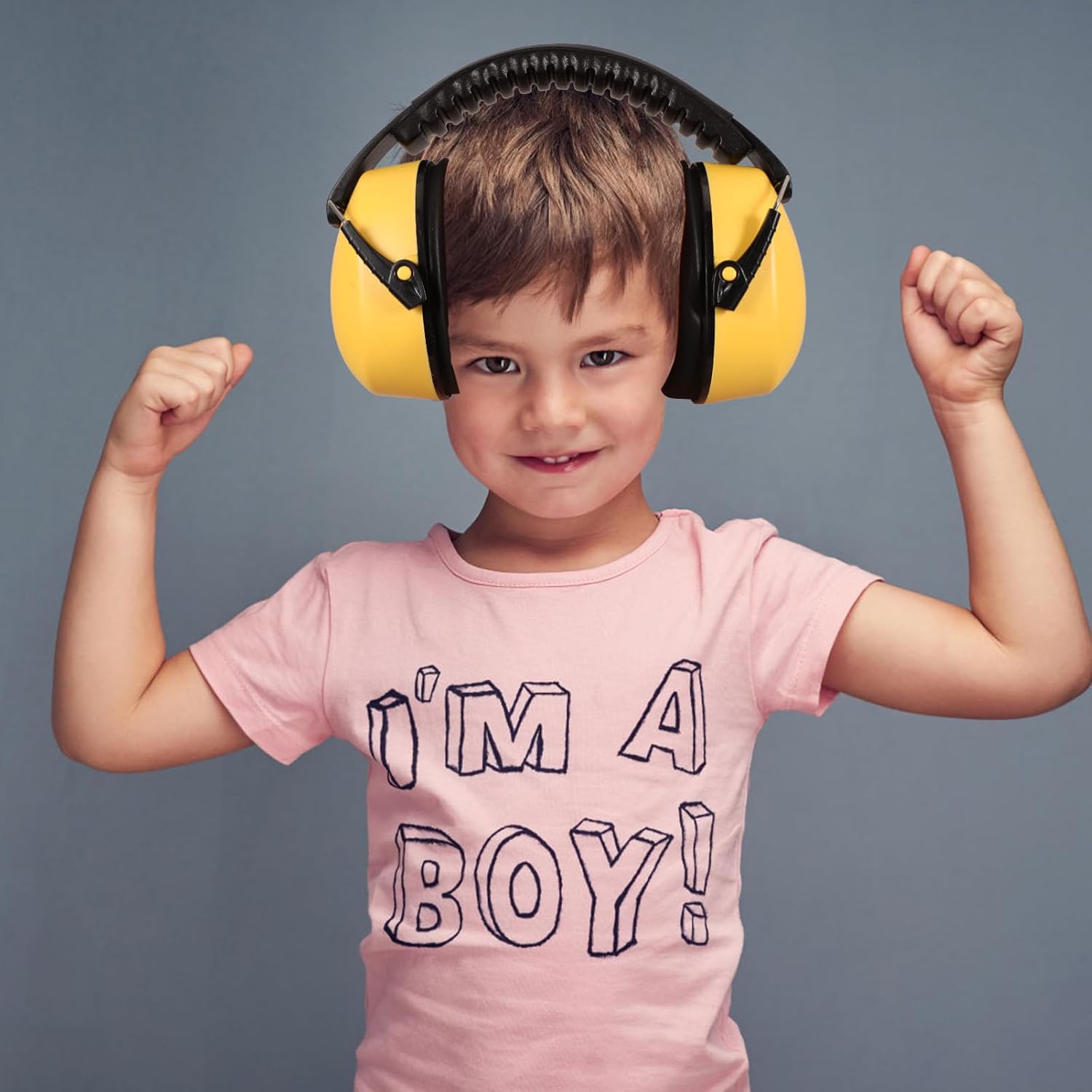 Soundproof Earmuffs for Boys and Girls Noise Reduction Ear Muffs Adjustable Safety for Study Sleep Travel
