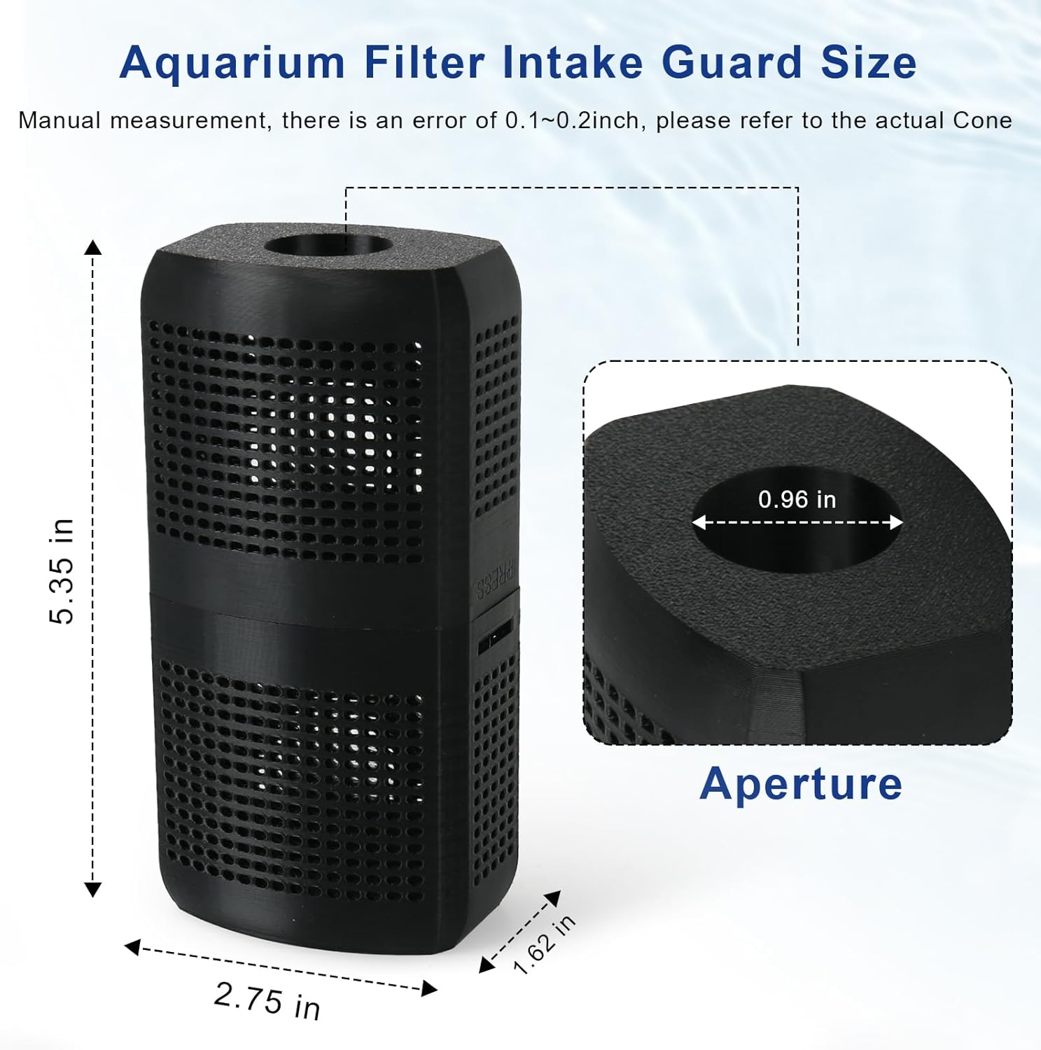 Aquarium Intake Guard, Aquarium Filter Intake Guard Replacement for Fluval FX2/FX4/FX6 Canister Filter, Aquarium Parts Accessories, Fish Tank Filters Protect Aquatic Life