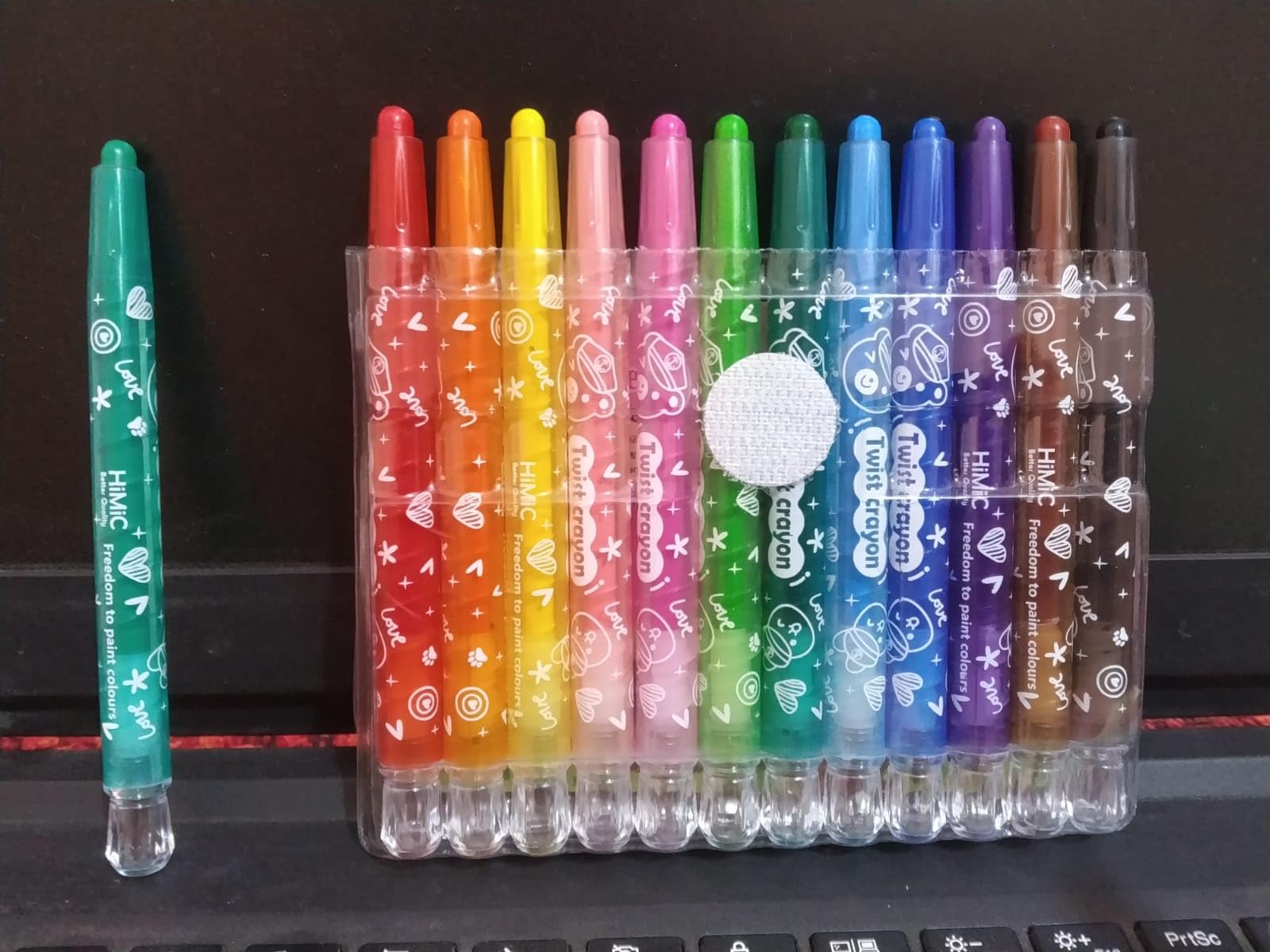 Petrichor Coloring kit Twistable 12 Shades Rolling Crayons Pen for Drawing/School Kids/Boys/Girls/Birthday Gifts (B0CLGVT71F) Amazon Price History, Amazon Price Tracker