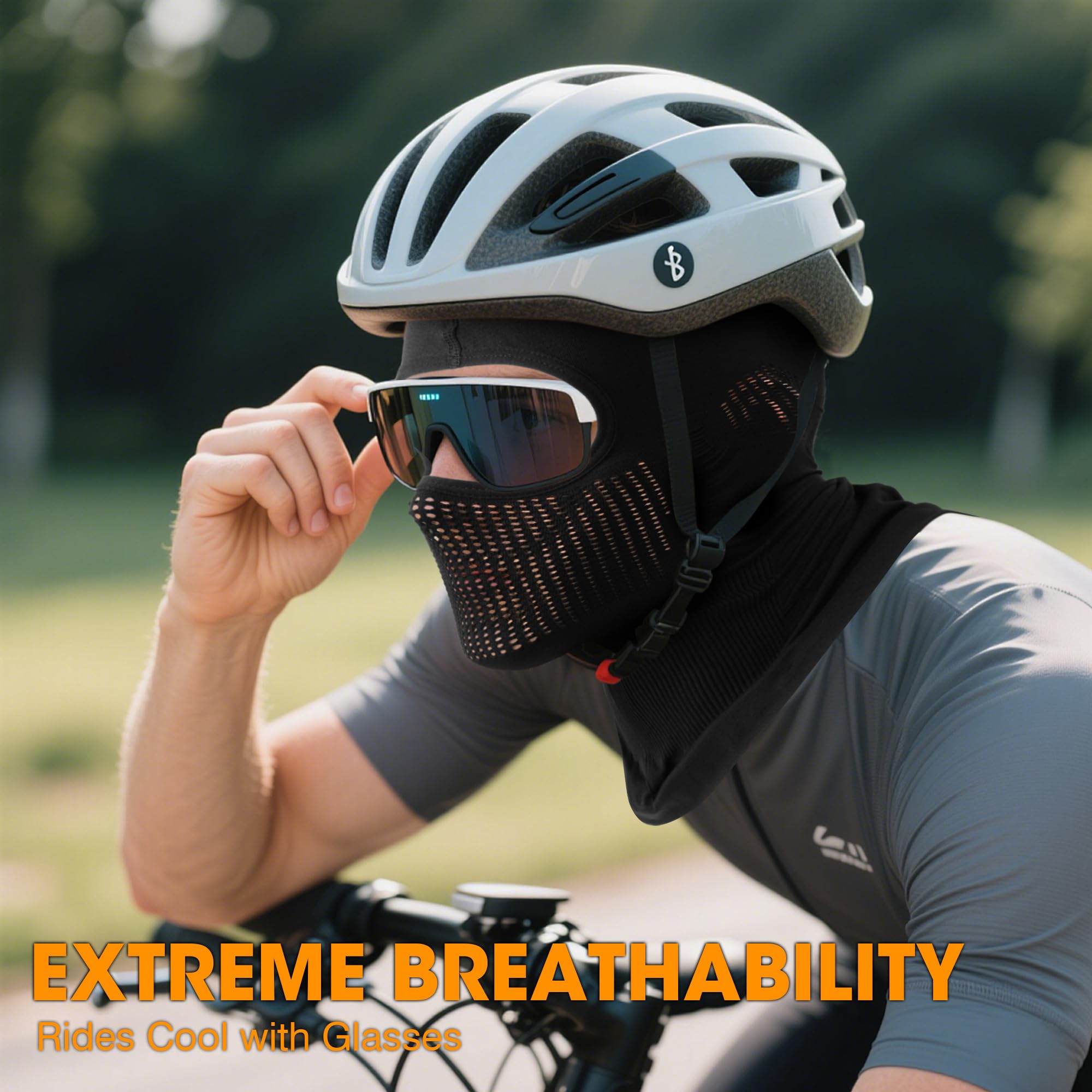 WTACTFUL Super Breathable - 1 Pack 2 Pack Motorcycle Face Mask for Riding Racing Cycling Ski Snowboard — view 3