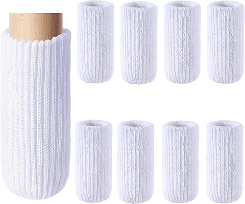 Miniatura 17 de 48 PCs Calcetines para Patas de Muebles - Protectores de Suelo de Punto de Alta Elasticidad para Patas de Silla, Juego de Fundas Negras Gruesas