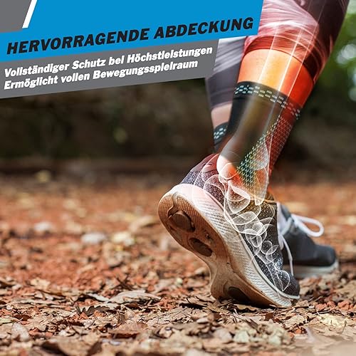 Miniatura 6 de POWERLIX Tobillera de compresión para recuperación de lesiones dolor en las articulaciones y más par soporte para el tendón de Aquiles calcetines