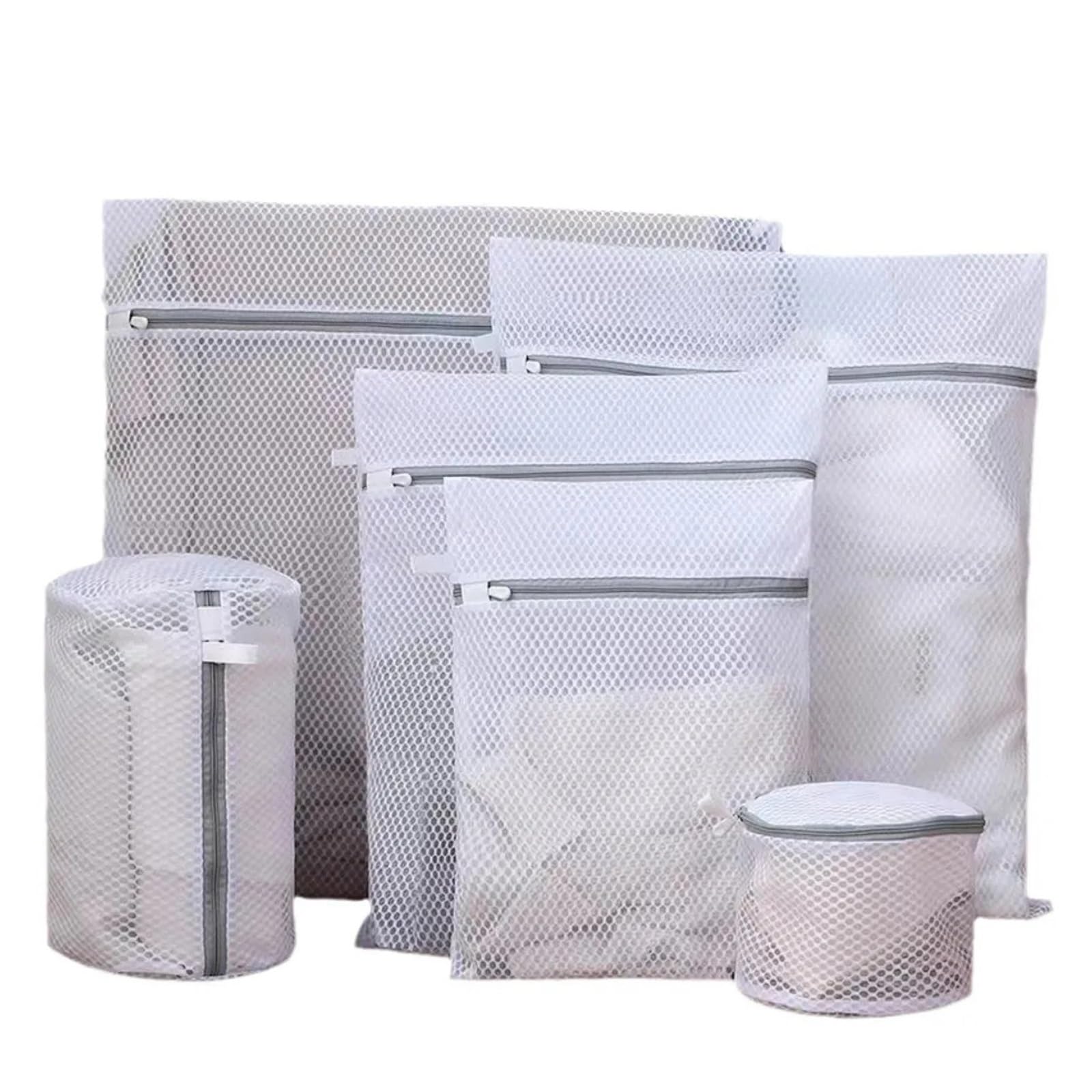 Zyayng One Color 1 Set Zipper Laundry Bag Fine Mesh Storage Bags Household Clothes Cleaning Protect Washing For Clothes