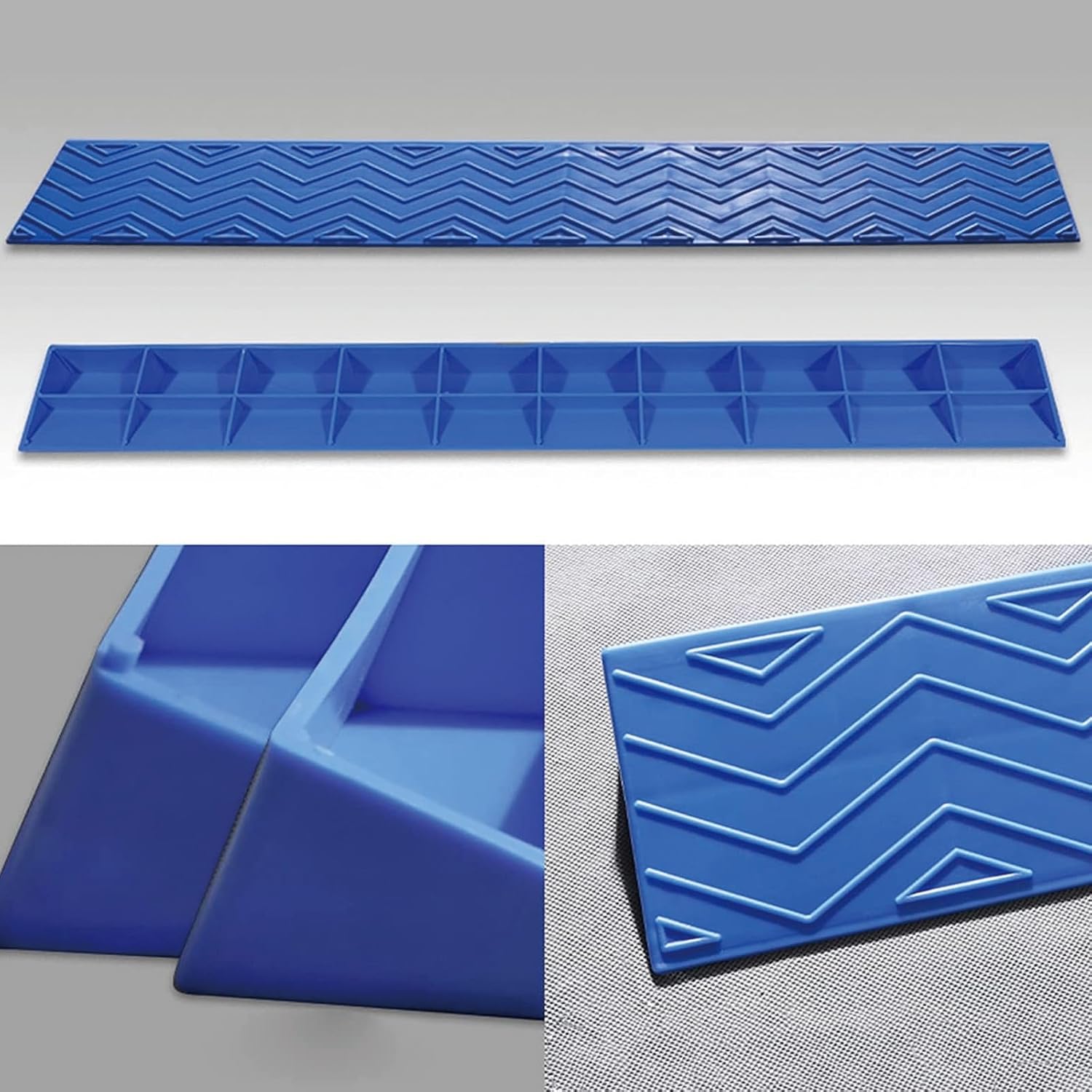 Indoor Curb Ramps, Threshold Door Step Ramp Portable Threshold Ramp 1 to 6.5 cm High Household Non-Slip Steps Ramps Doorway Lightweight Plastic Curb Ramps,Red,100x8x2.5cm