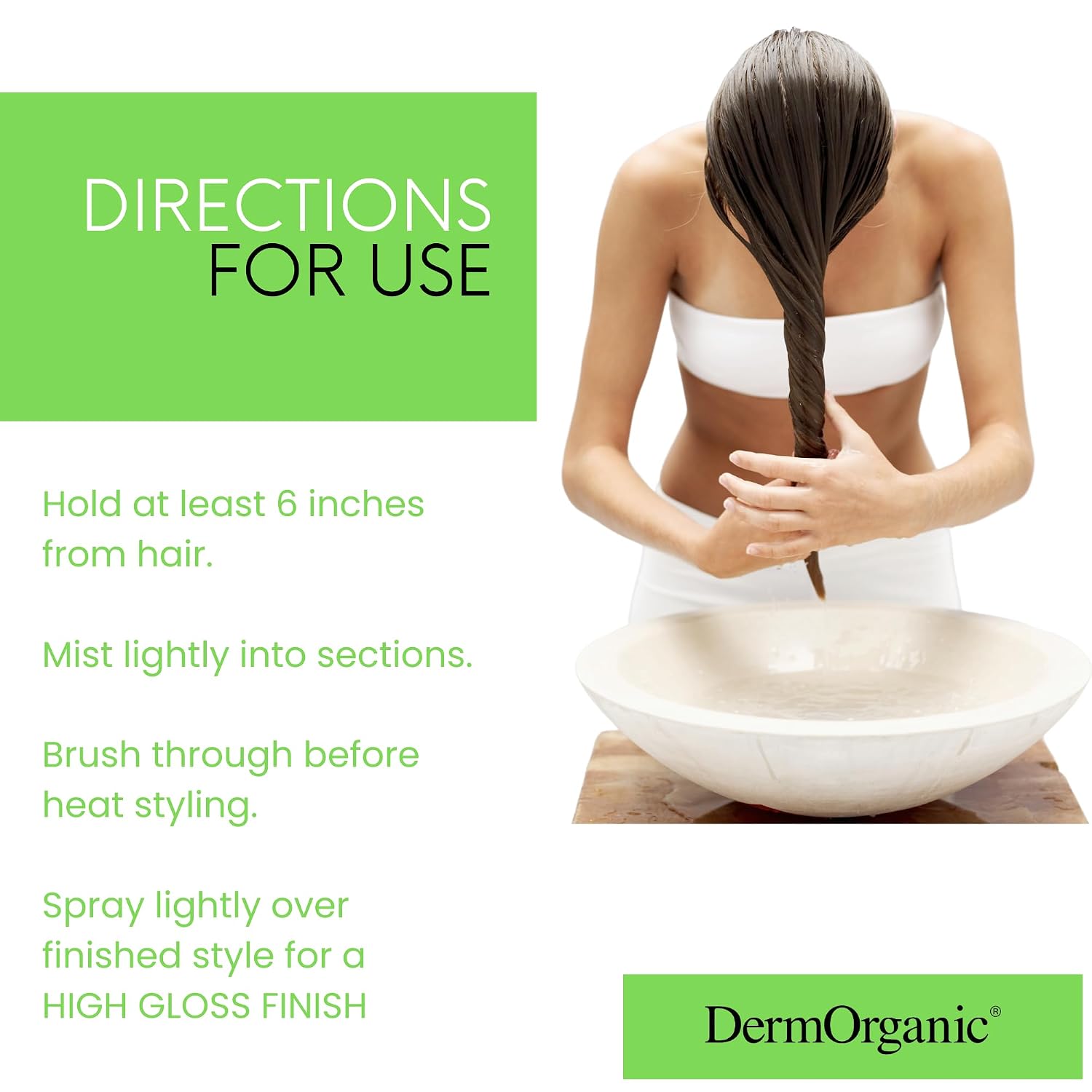 DermOrganic Shine Spray Therapy for Hair with Argan Oil - Smooths, Repairs, Strengthens, 4 fl.oz.