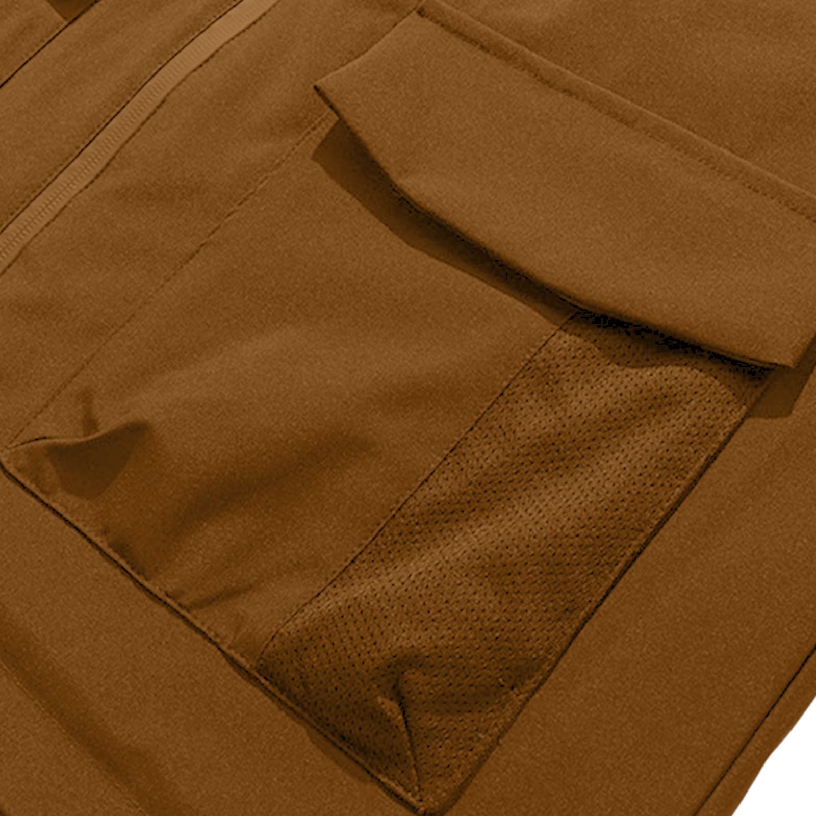 Chubasquero para hombre con capucha, ligero, transpirable, chaqueta de senderismo, chaqueta de senderismo monocolor, chaqueta softshell, chaqueta de trekking, chaqueta de montaña para camping