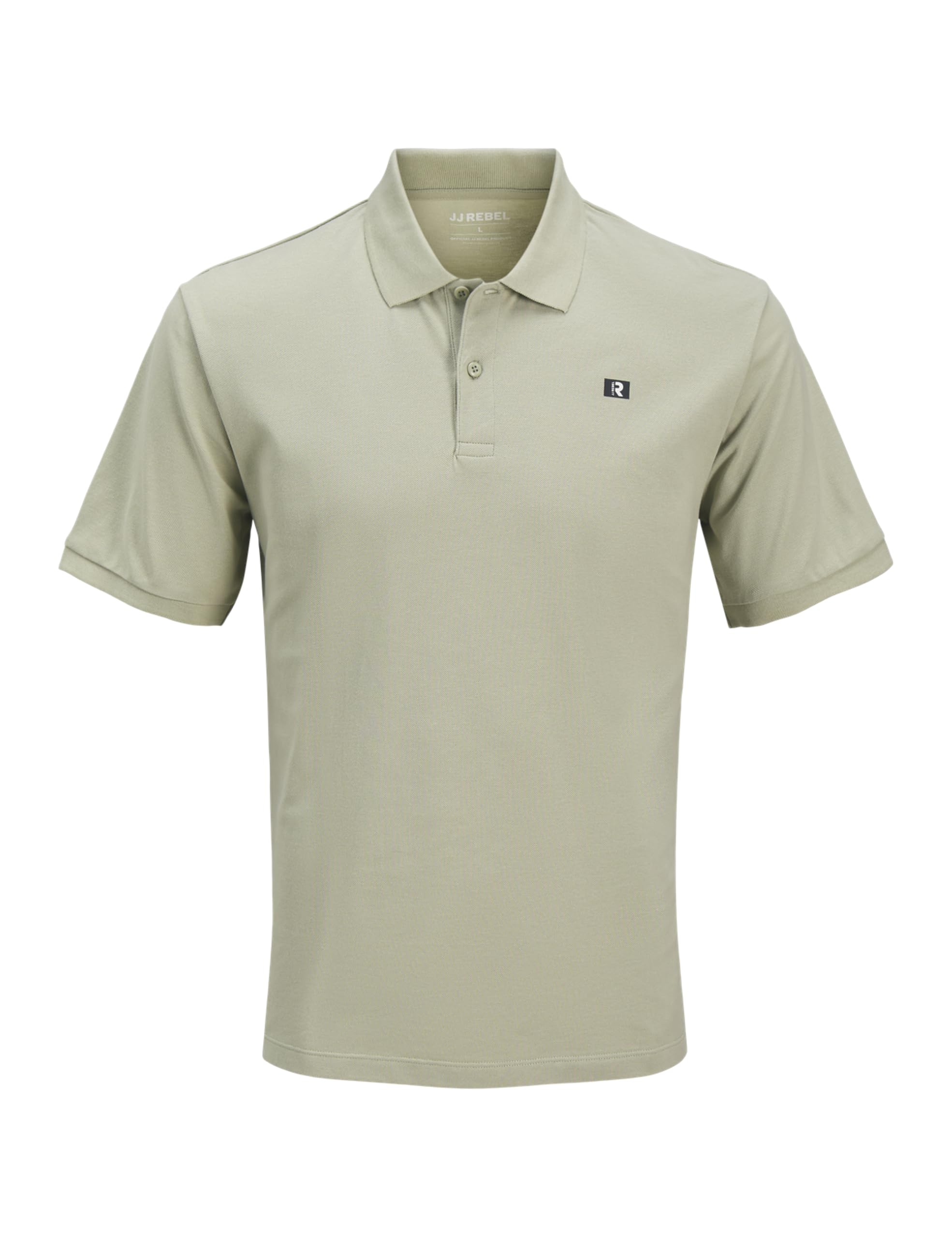 Jrebflag Rebel Logo Polo Ss, Desert Sage, XL