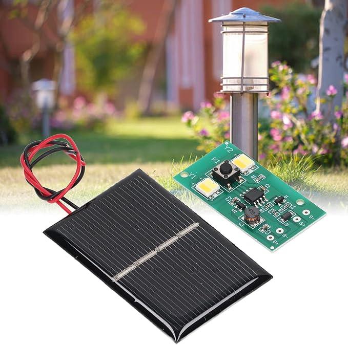Marhynchus 2 Sets Zonnepaneel 1.2V LED Solar Light Control Board Module voor Outdoor Garden Lamp photo 2