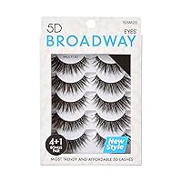 Vista 20 de Broadway - Juego de 5 pares de pestañas postizas de aspecto natural a dramático (11)