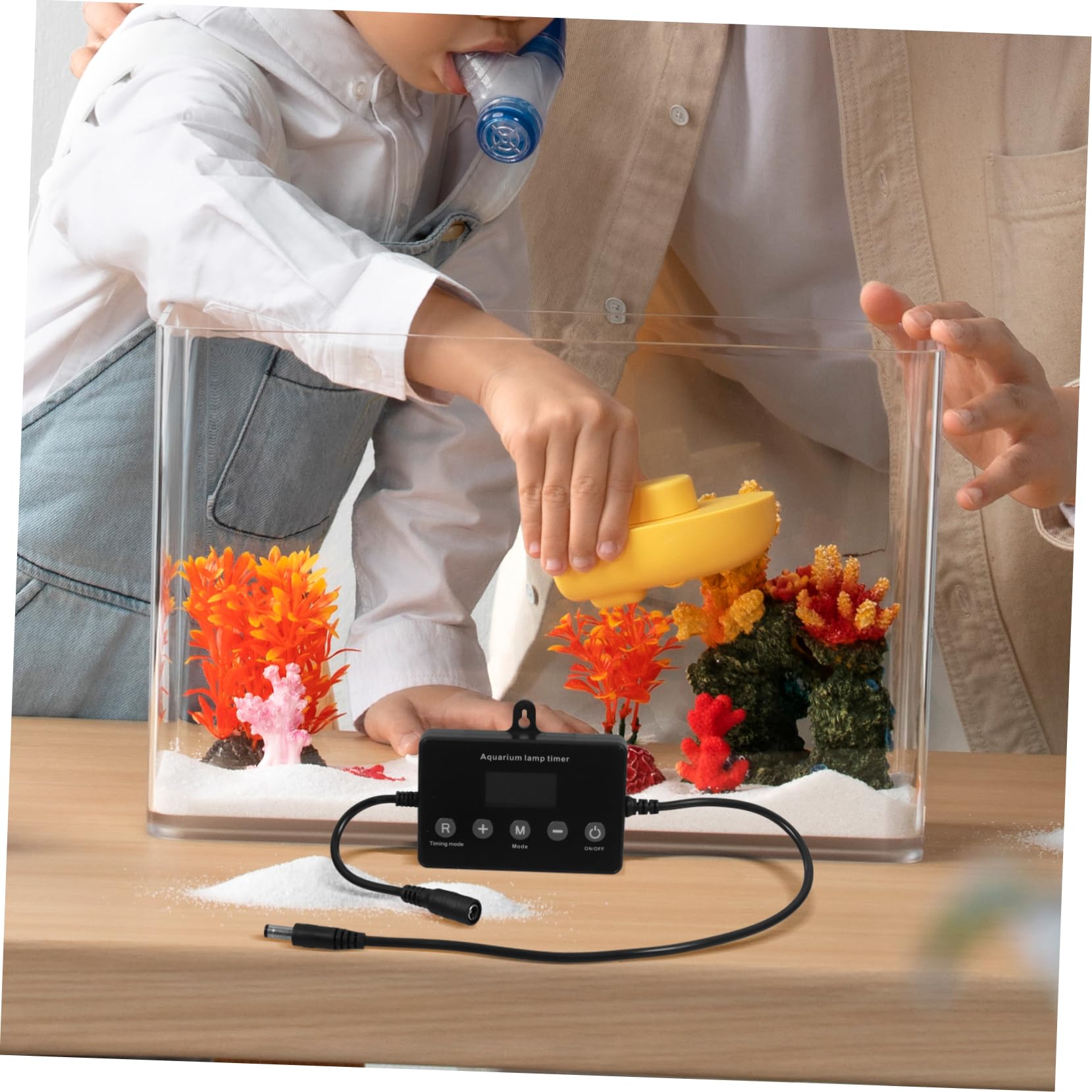 VANZACK 2 Szt. Led Fish Tank Light Dimmer Controller Timer Dimmer Do Akwarium Led Light Controller Lcd Display