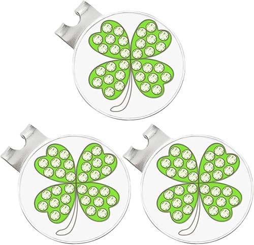 Miniatura 2 de Marcadores de pelota de golf con clips para sombreros, juegos de valor para hombres, mujeres, golfistas, extraíbles que se fijan fácilmente a la