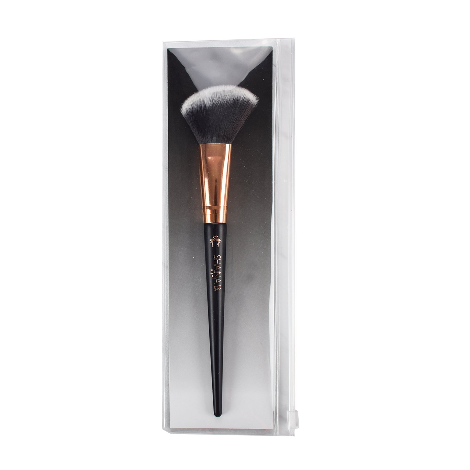 Shaina B. Miami Angled Contour Brush – Sculpt, Blend, and Define Cheekbones and Jawline with Liquid, Cream, or Powder Cosmetics