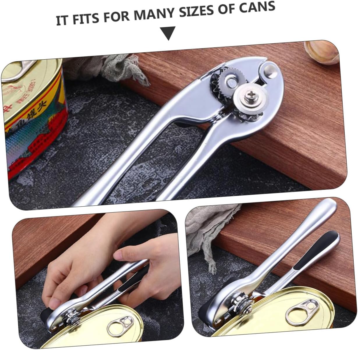 Multifunctional Can Opener with Sharp Blade and Lid Remover Practical Kitchen Gadget for Easy Bottle and Can Opening Corrosion-resistant Tool for Home Restaurant and Party Use