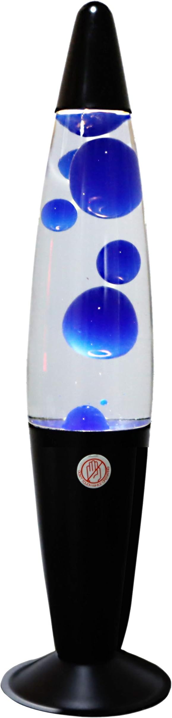 Table Lamp 16" Bedside Lamp, Clear liquid Desk Lamp with Blue Lava Lamp Wax, Lava Lamps for Adults Nightstand Lamp for bedroom and Home Decor - Bulb included