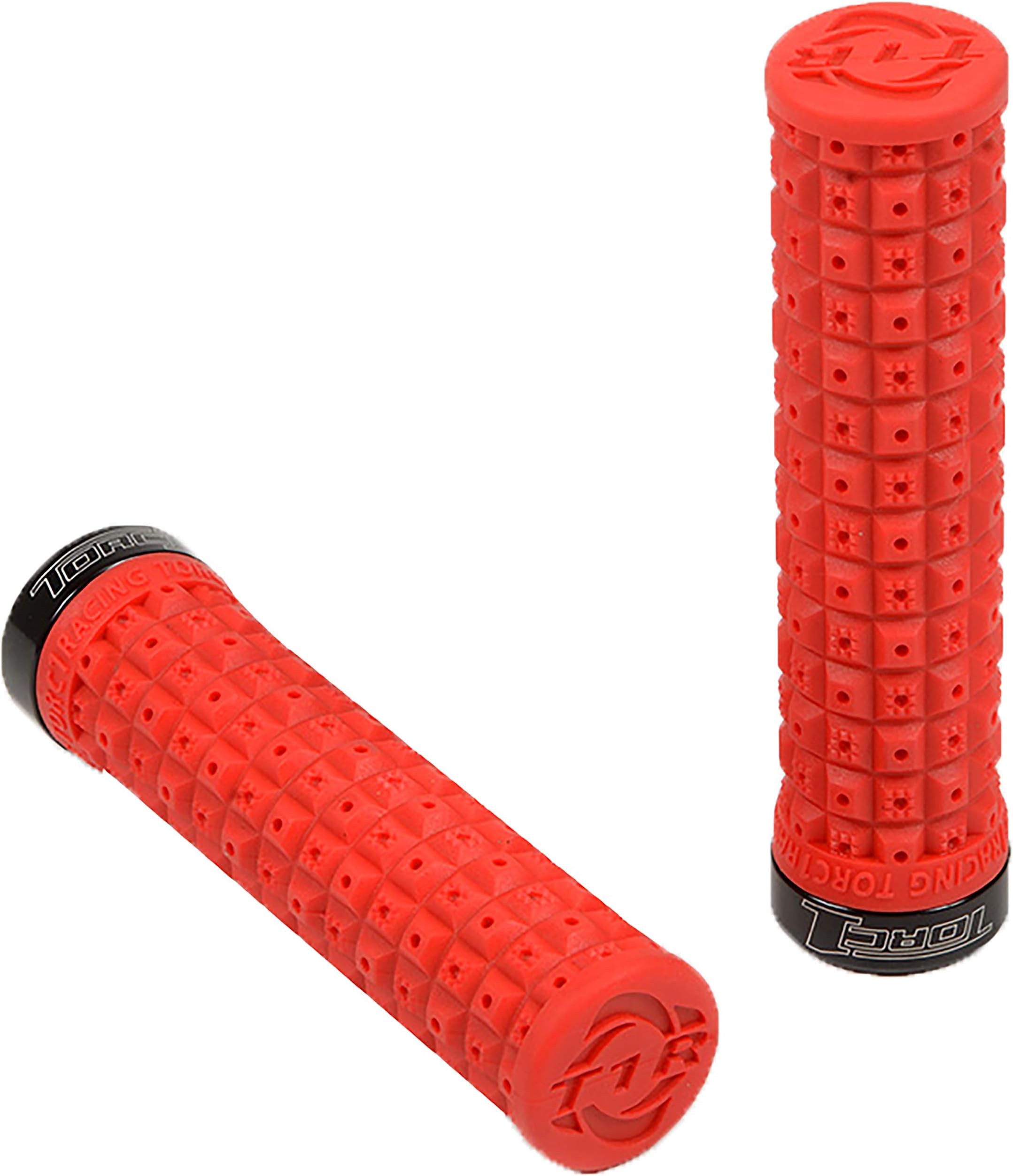 Torc1 Racing Defy Lock On ATV Off-Road Hand Grips - Red/Black/One Size