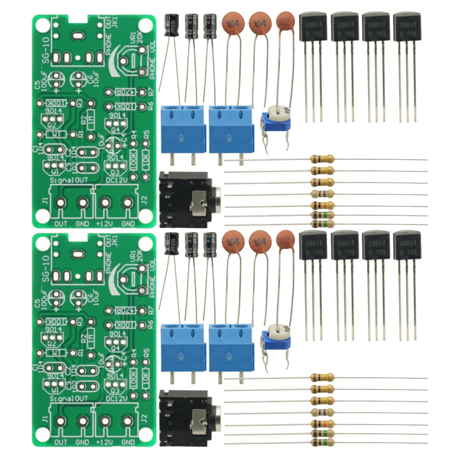 2Pcs White Noise Signal Generator DIY Kit 2-Channel Output for Burn-in Test on Insomnia Noise Generator-image-44