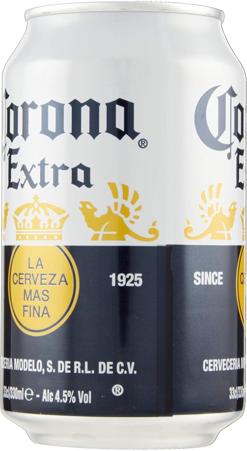 Corona Extra, Birra Lattina - Pacco da 24x33cl Lattina, 24 x 330 ml - Immagine 4