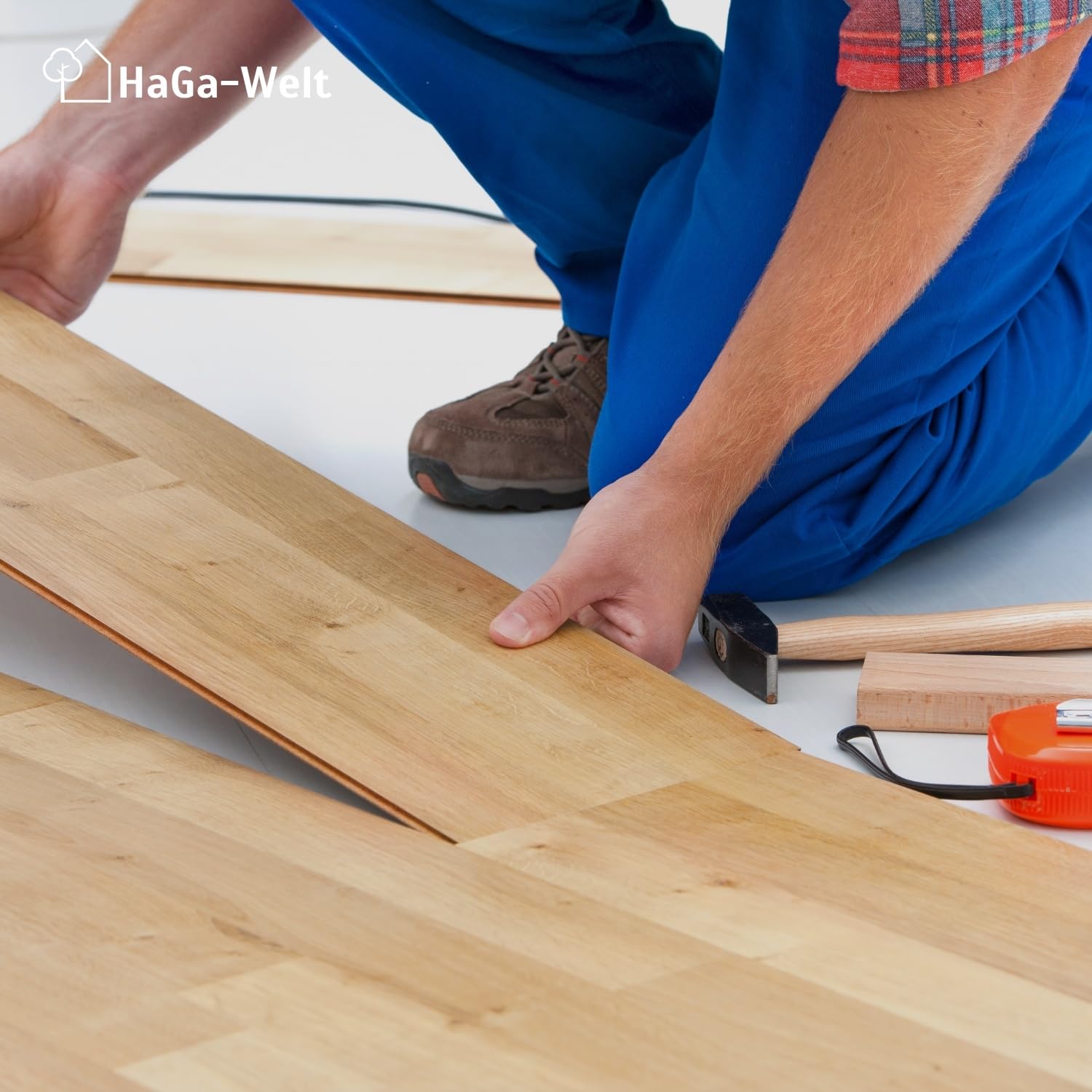 HaGa® Premium Trittschalldämmung 1,25m x 5m x 2mm | für Laminat-, Vinyl- und Holzböden | Reduziert Schall und verbessert die Wärmeisolierung