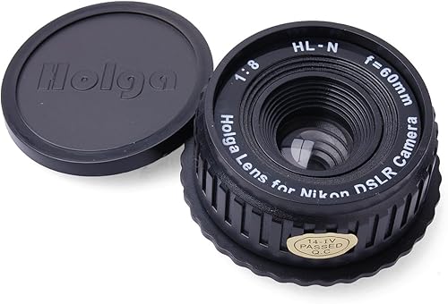 Holga Lente 2.362 in f/8 para Nikon DSLR (negro)