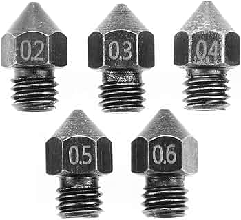 Amazon.co.jp: MUXSAM 3Dプリンター ノズル 5個入り タングステン鋼