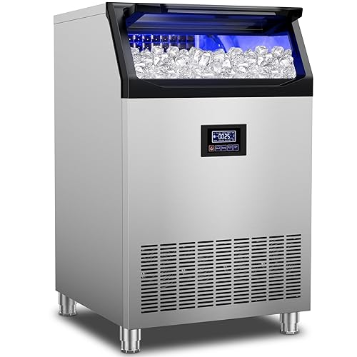 Vista 97 de Nugget Ice Makers - Máquina de hielo de pellets masticables suaves con función de limpieza automática, modo de mezcla de hielo/agua/agua helada, 50