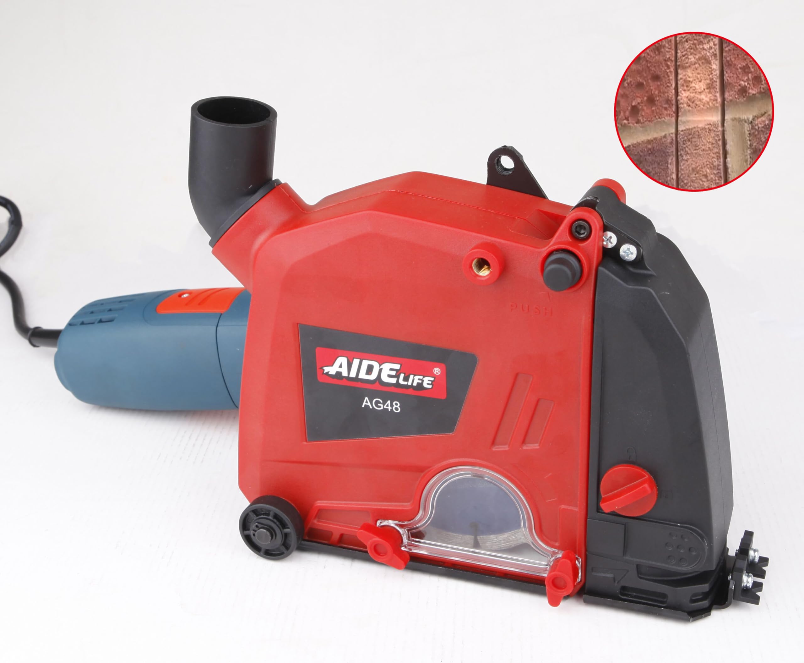 Aidelife cappa di aspirazione per smerigliatrice angolare 125/150mm cuffia di aspirazione. Tagliatrice per Parete