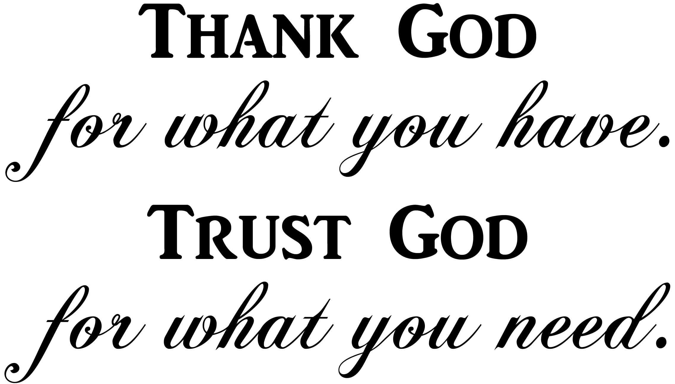 Amazon.com: Thank God For What You Have - Inspirational Wall Signs