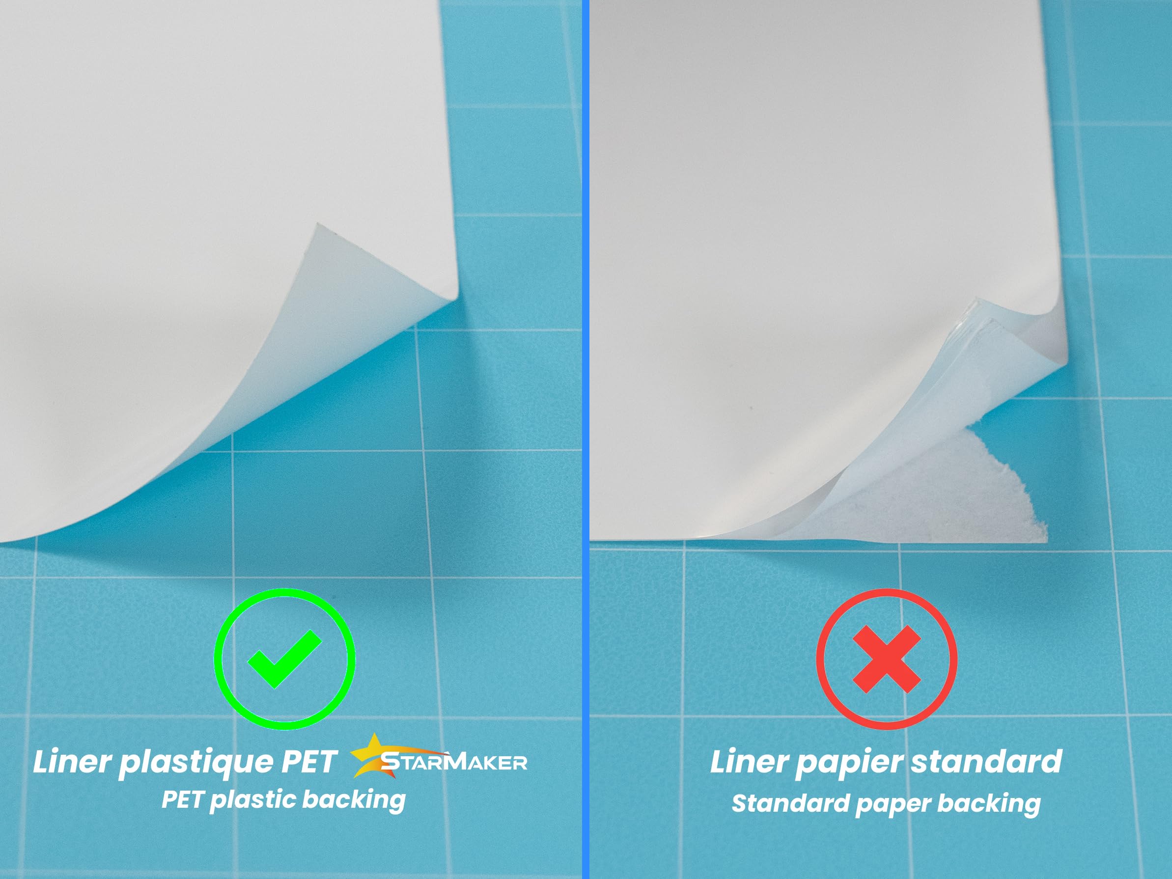 Bedruckbare Klebefolie Transparent Sattleford Vinyl-Klebefolien Für Inkjet-Drucker – 4x DIN A4, Wetterfest, Weiß, Bedruckbar Wetterfeste Aufkleber DIN A4 Weiß Sattleford
