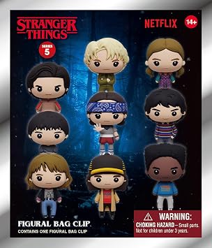 Stranger Things - Series 5-3D Foam Bag Clip Blind Bag - 24pc PDQ Display - 1pc Mystery Bag Clip