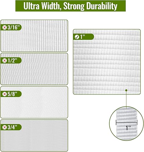 Miniatura 3 de Cinta de mule de 6000 libras de 2000 pies x 1 pulgada de poliéster para cables y conductos de cables Funciones variables Cinta de tracción